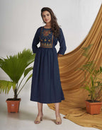Shahar Roman 3-Piece Embroidered Kurta Set with Bottom & Dupatta