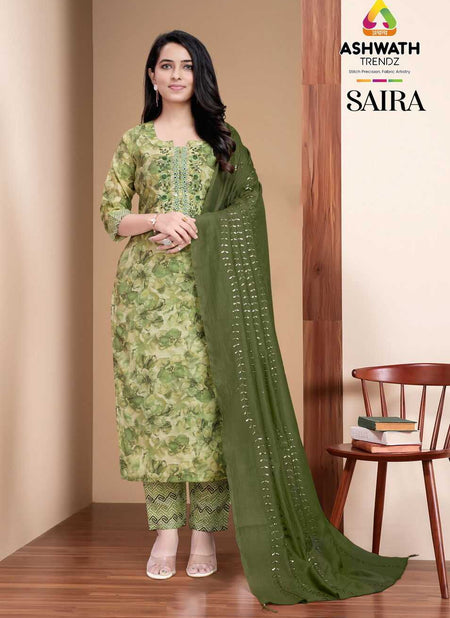 Shahar Roman 3-Piece Embroidered Kurta Set with Bottom & Dupatta