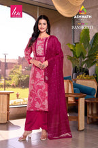 Shahar Roman 3-Piece Embroidered Kurta Set with Bottom & Dupatta