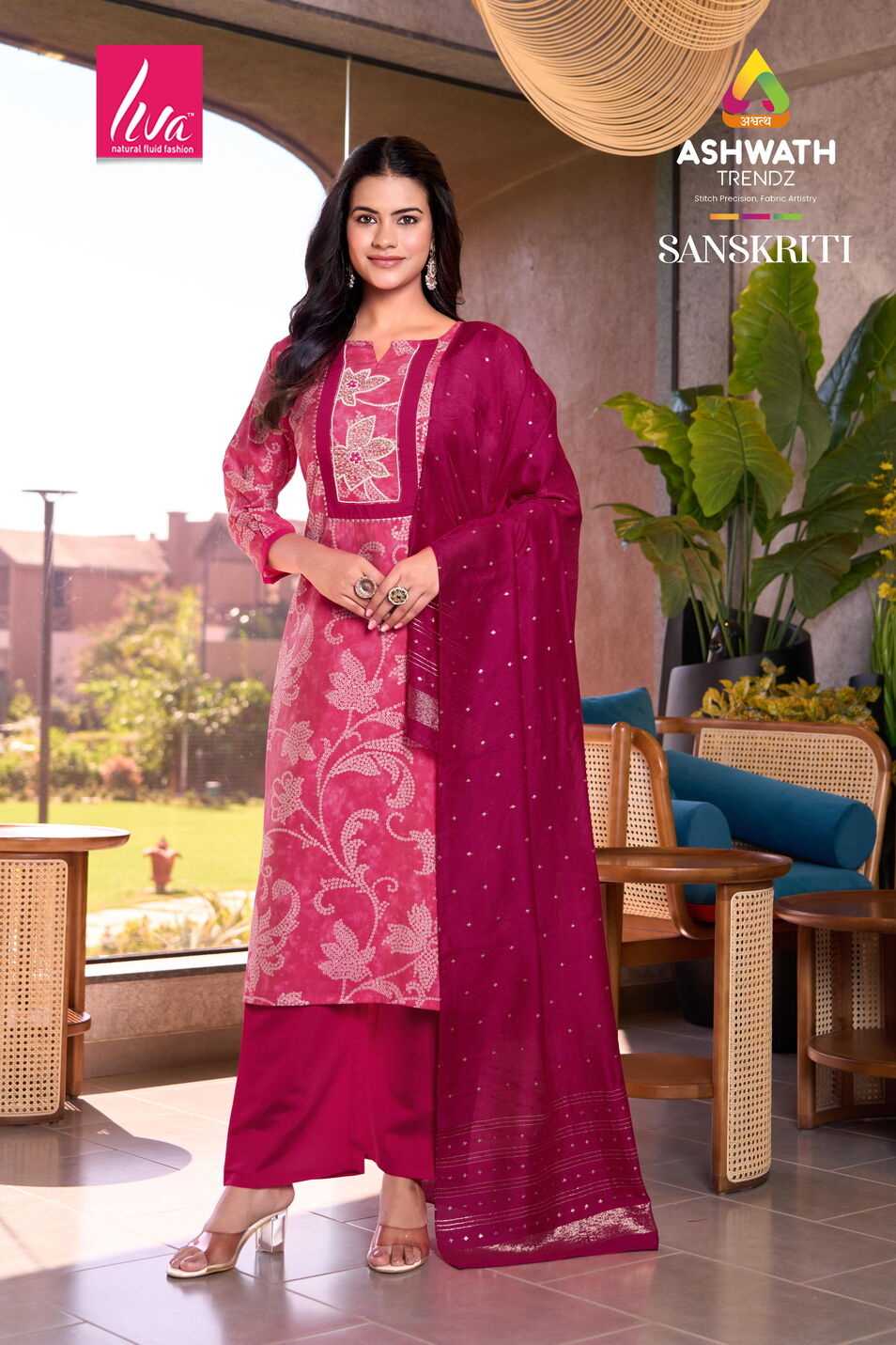 Shahar Roman 3-Piece Embroidered Kurta Set with Bottom & Dupatta