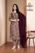 Shahar Roman 3-Piece Embroidered Kurta Set with Bottom & Dupatta