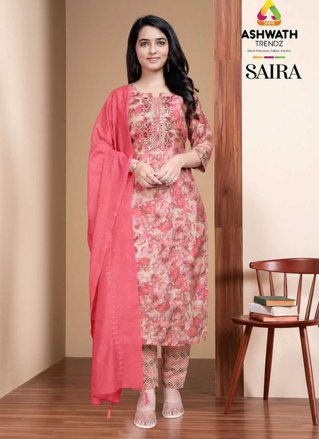 Shahar Roman 3-Piece Embroidered Kurta Set with Bottom & Dupatta