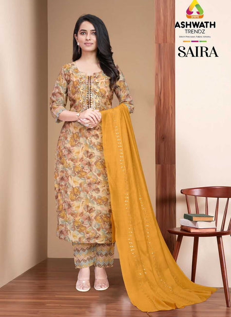 Shahar Roman 3-Piece Embroidered Kurta Set with Bottom & Dupatta